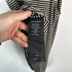 Saint Laurent Pinstripe Logo Tank Top Size L