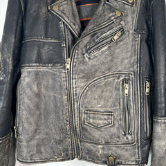 Diesel Blanket Lined Vintage Leather Jacket Size XL