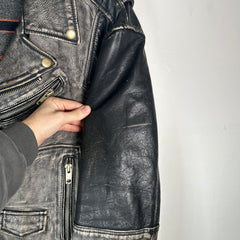 Diesel Blanket Lined Vintage Leather Jacket Size XL