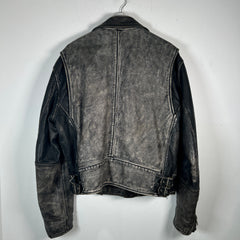 Diesel Blanket Lined Vintage Leather Jacket Size XL