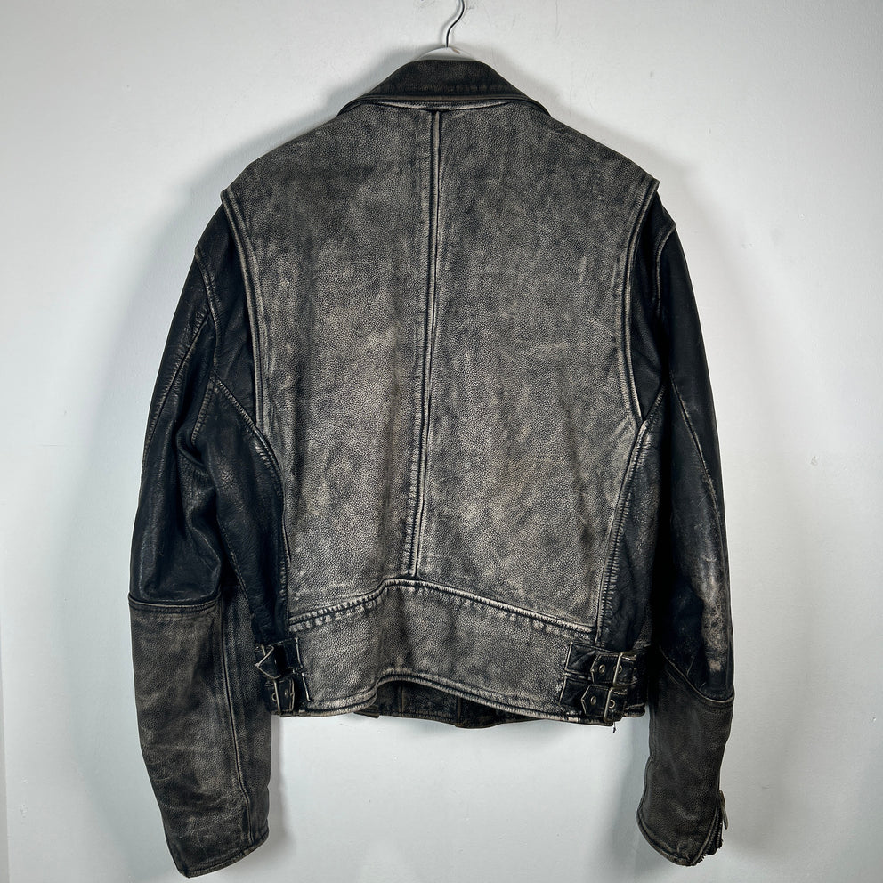 Diesel Blanket Lined Vintage Leather Jacket Size XL