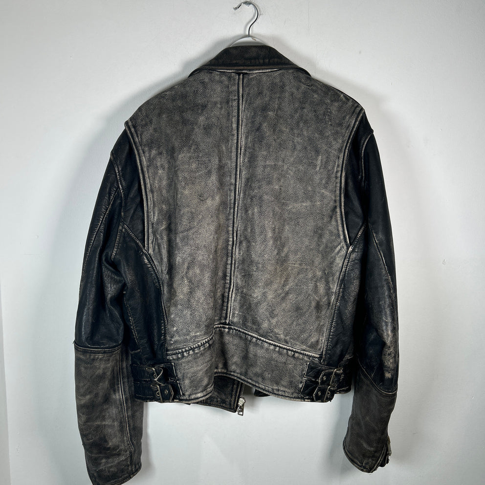 Diesel Blanket Lined Vintage Leather Jacket Size XL