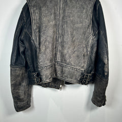 Diesel Blanket Lined Vintage Leather Jacket Size XL