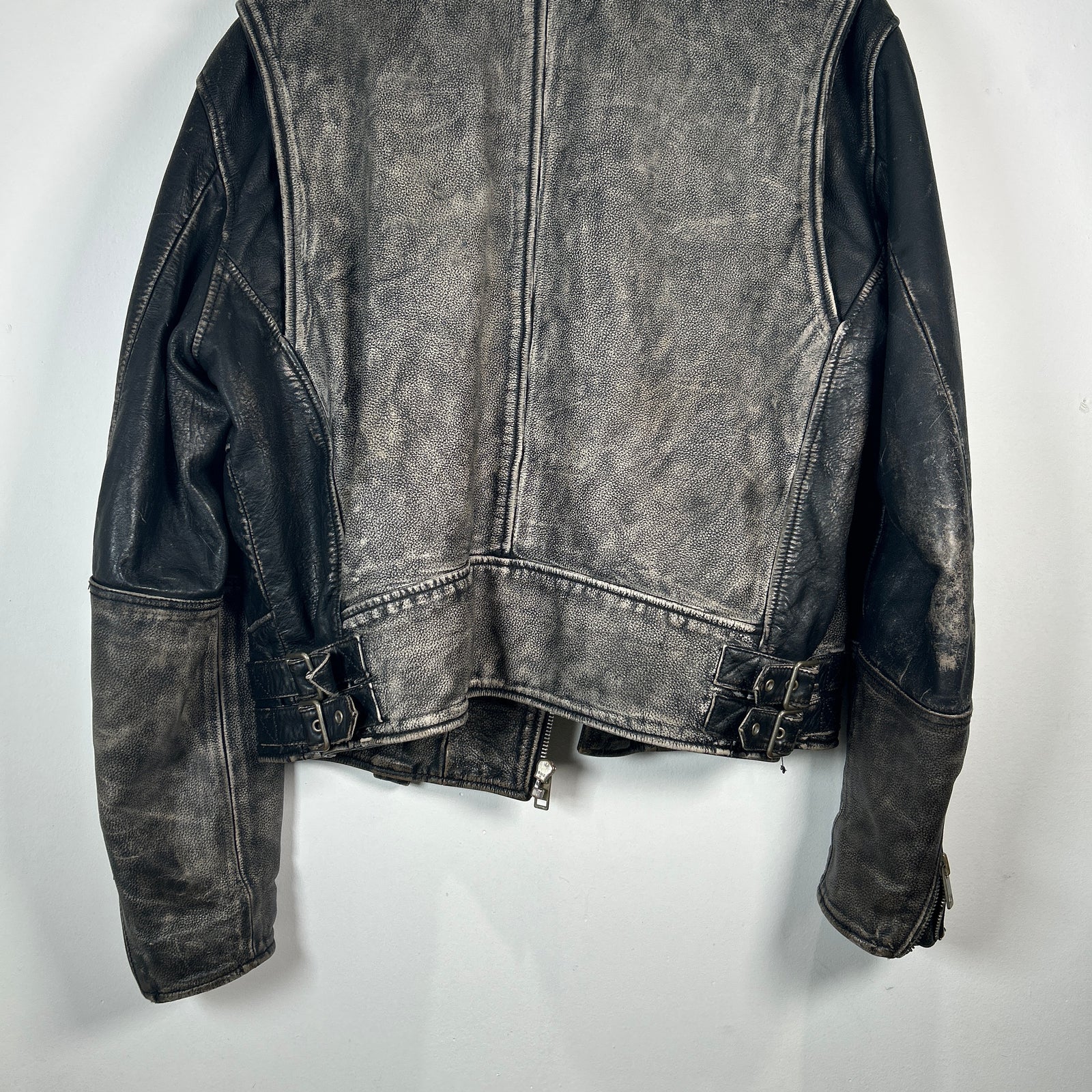 Diesel Blanket Lined Vintage Leather Jacket Size XL