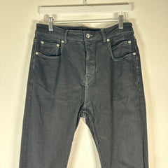 Rick Owens Detroit Cut Black Jeans Size 31