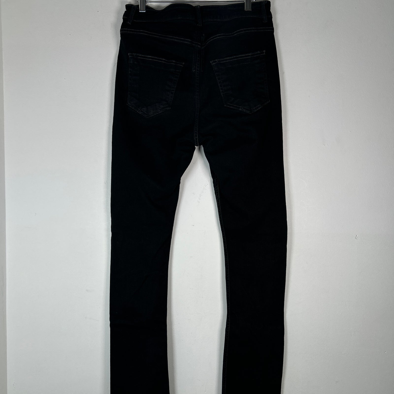 Rick Owens Detroit Cut Black Jeans Size 31