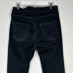 Rick Owens Detroit Cut Black Jeans Size 31