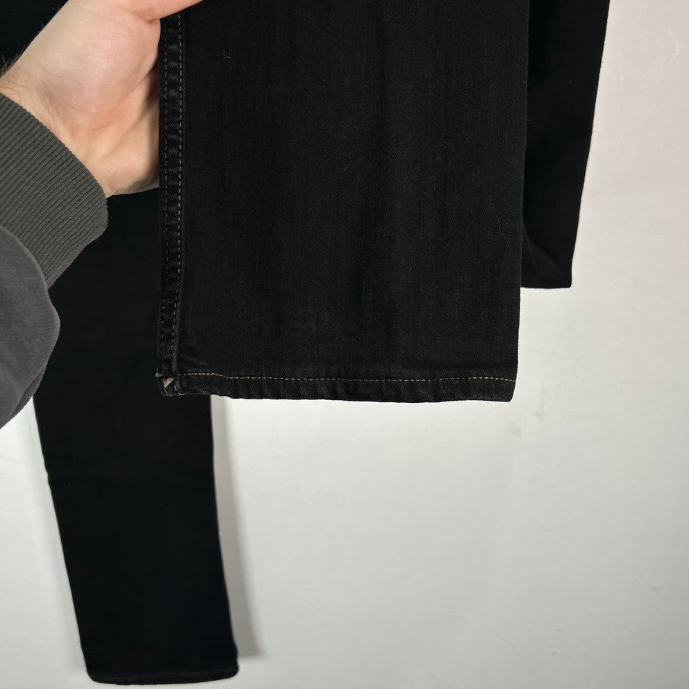 Rick Owens Detroit Cut Black Jeans Size 31