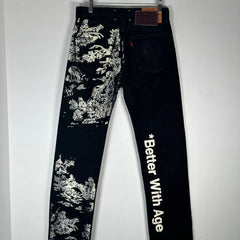 Better With Age Teresa Denim Black Jeans Size 30