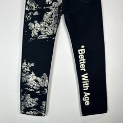 Better With Age Teresa Denim Black Jeans Size 30