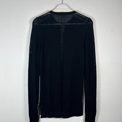 Rick Owens SS22 Black Line Knitted Long-Sleeve Shirt Size M