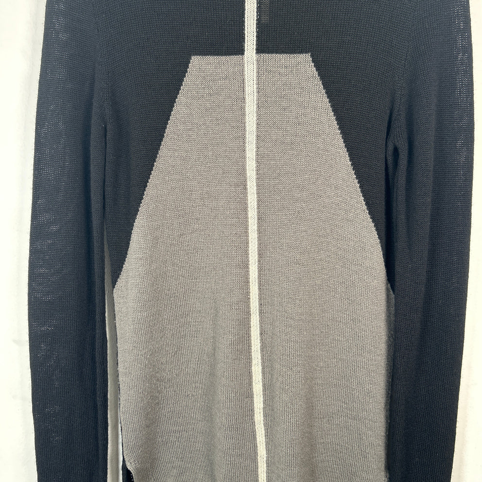Rick Owens SS22 Black Line Knitted Long-Sleeve Shirt Size M