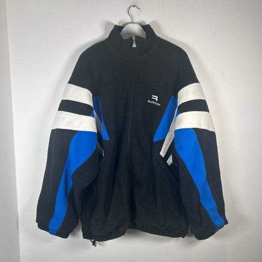 Balenciaga Fleece Sport Zip Up Jacket Size XXL