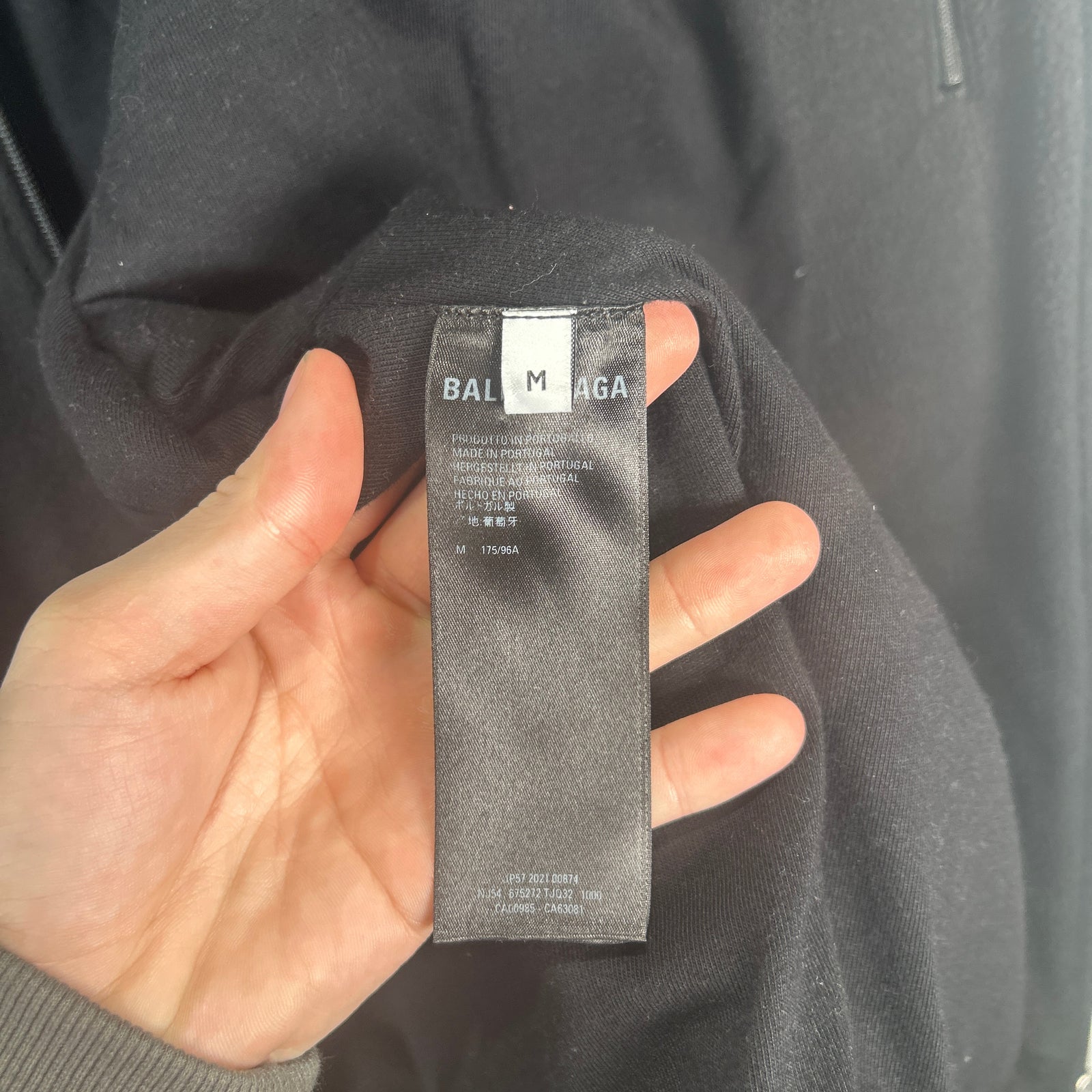 Balenciaga Fleece Sport Zip Up Jacket Size XXL