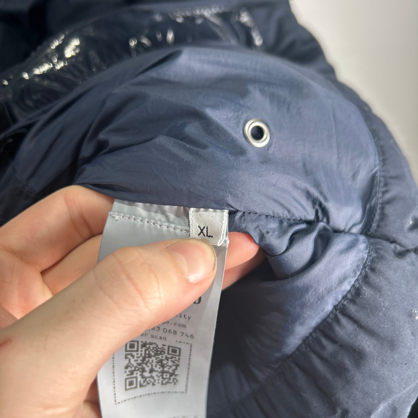 Stone Island Navy Down Puffer Size XL