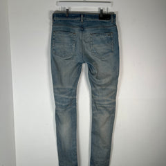 Amiri Distressed Blue Wash Jeans Size 33