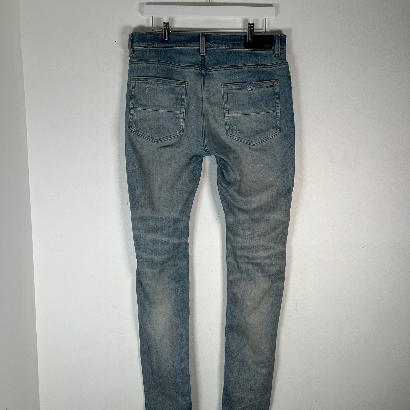 Amiri Distressed Blue Wash Jeans Size 33