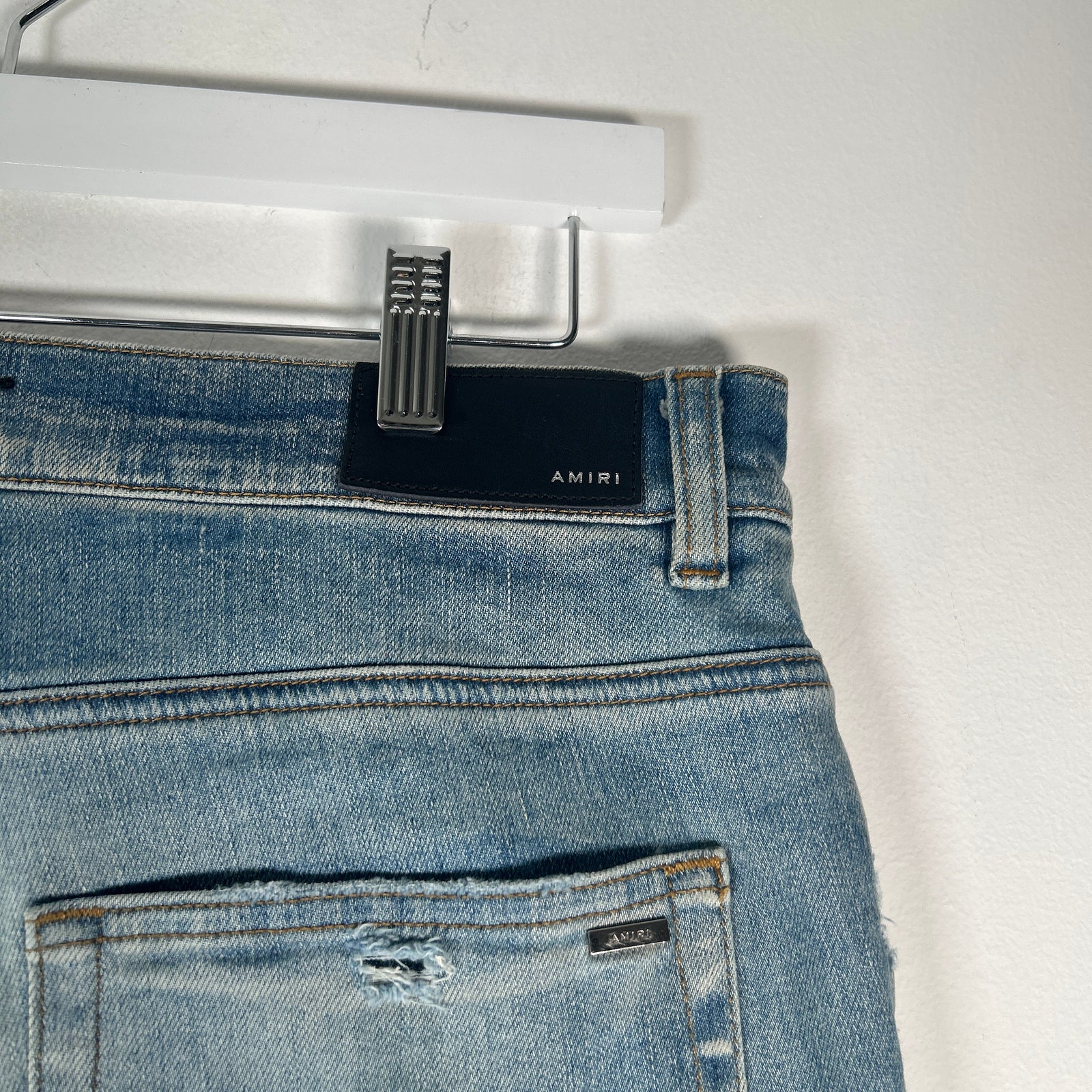 Amiri Distressed Blue Wash Jeans Size 33