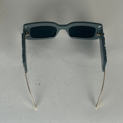 Fendi Gray Squared Logo Sunglasses