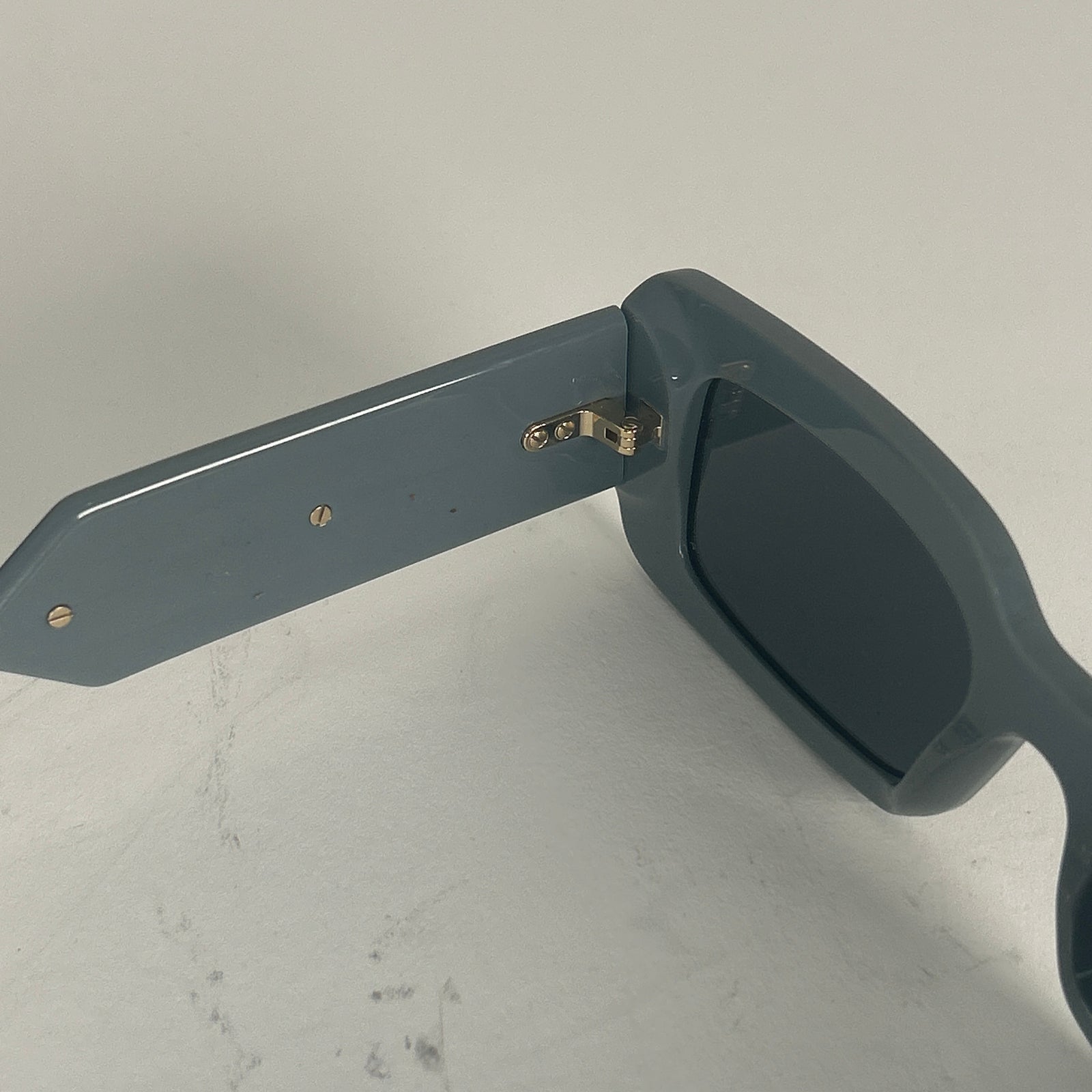 Fendi Gray Squared Logo Sunglasses