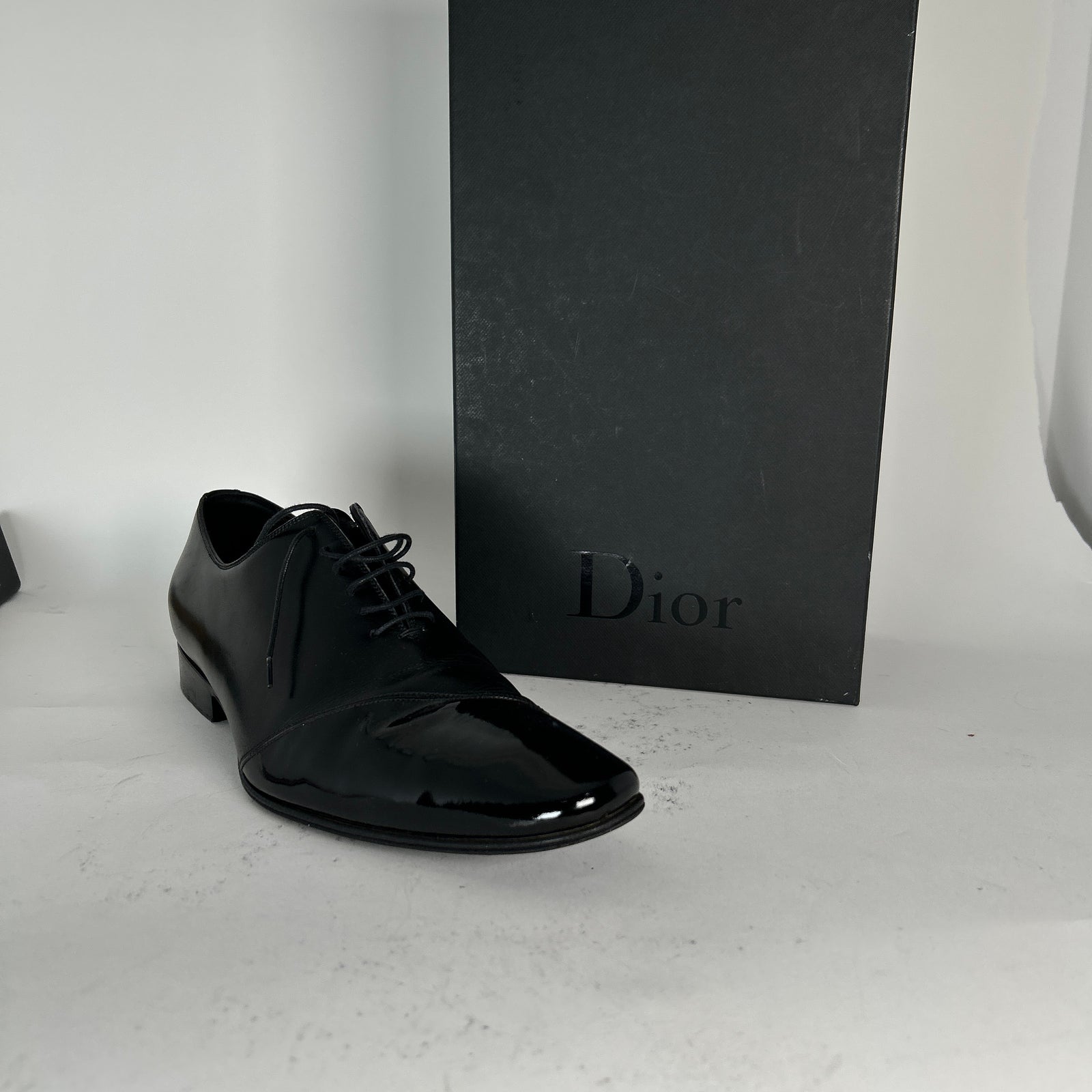 Dior Black Leather Toe Pointed Dress Shoe Size 10.5