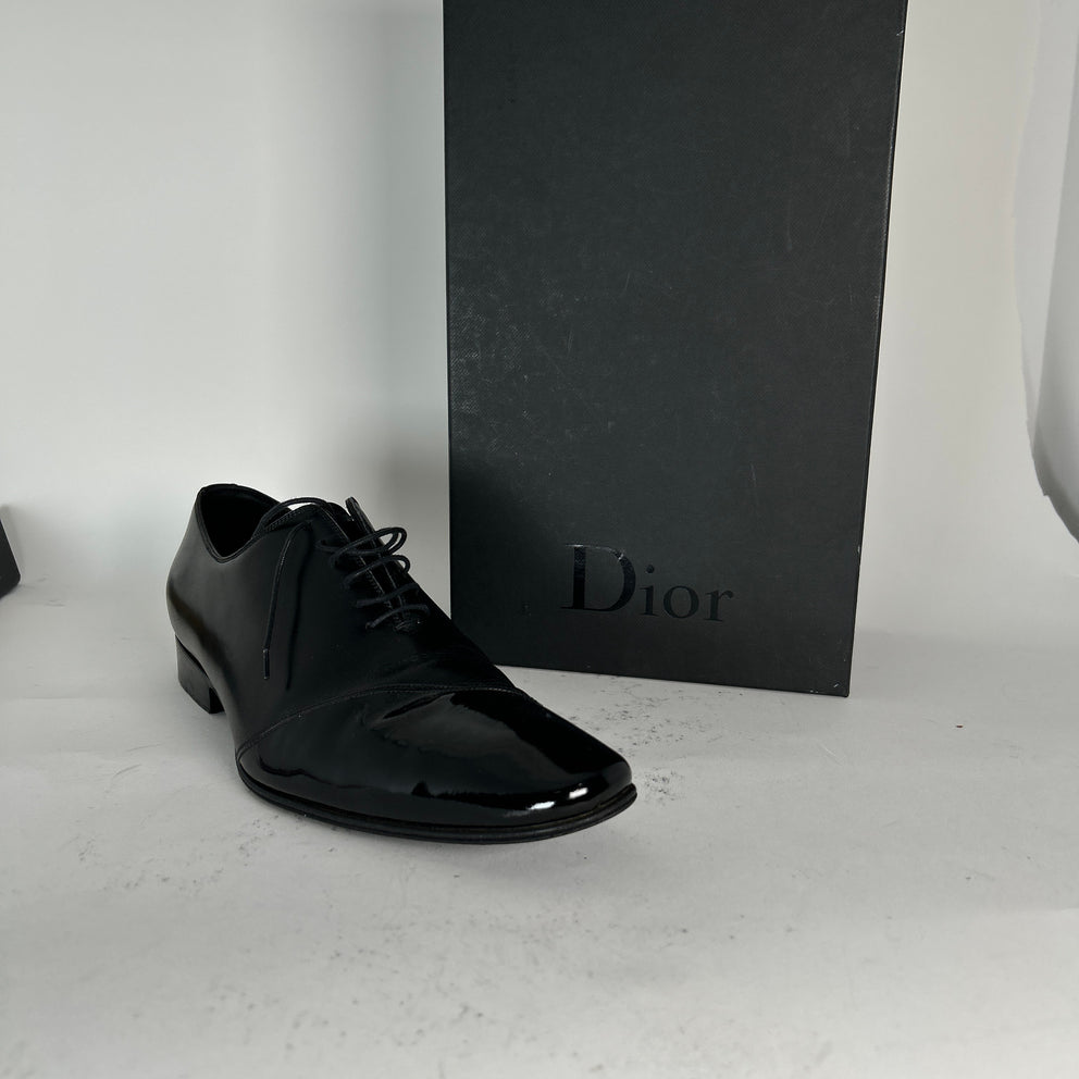Dior Black Leather Toe Pointed Dress Shoe Size 10.5