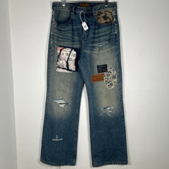Birth of a Royal Child Patchwork Denim Jeans