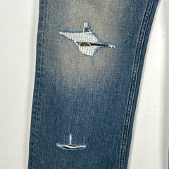 Birth of a Royal Child Patchwork Denim Jeans
