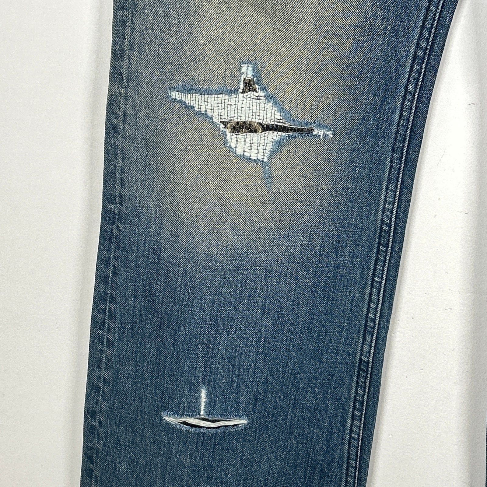 Birth of a Royal Child Patchwork Denim Jeans