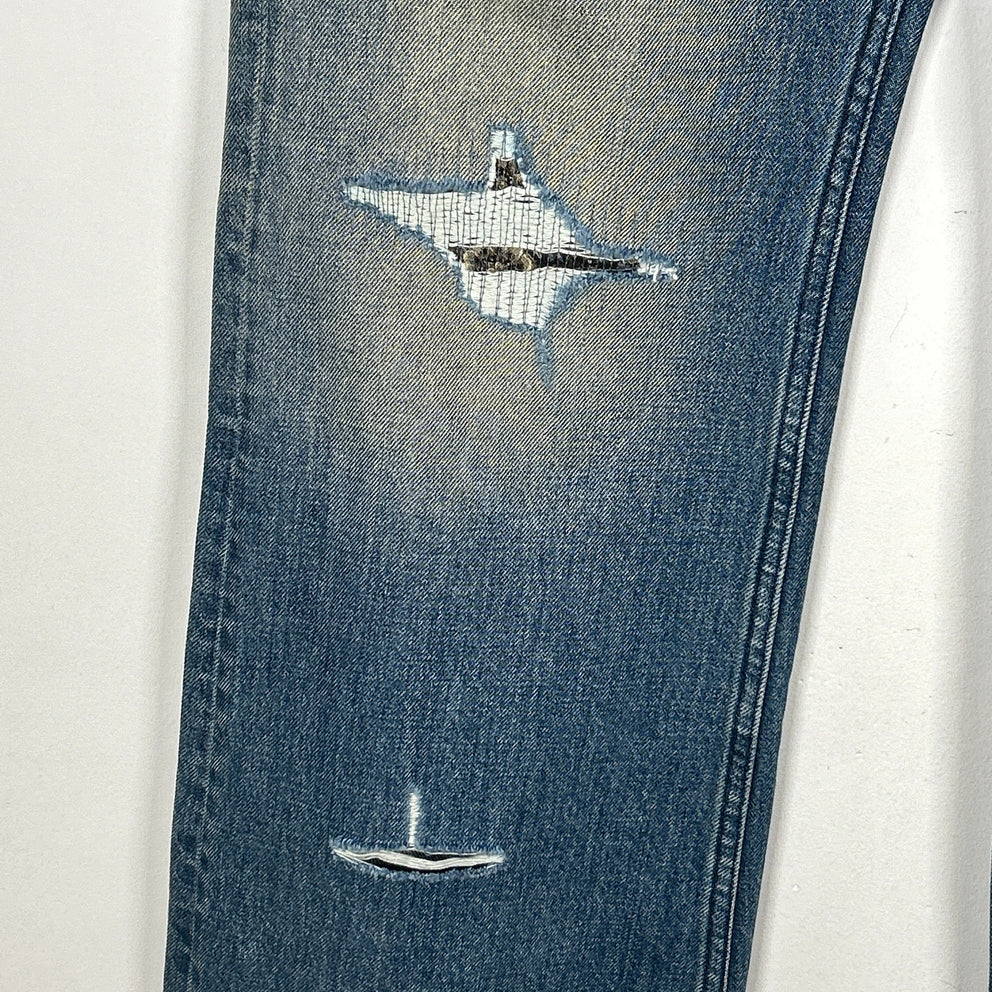 Birth of a Royal Child Patchwork Denim Jeans