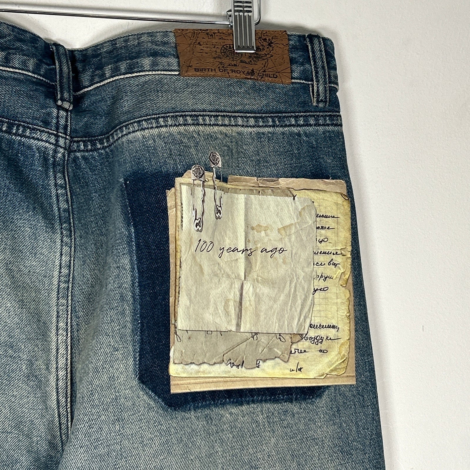 Birth of a Royal Child Patchwork Denim Jeans