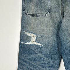 Birth of a Royal Child Patchwork Denim Jeans