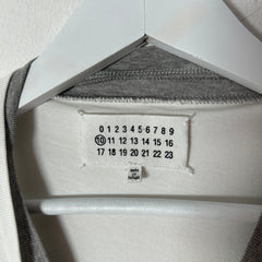 Maison Margiela White/Grey Double Collar T-Shirt Size L