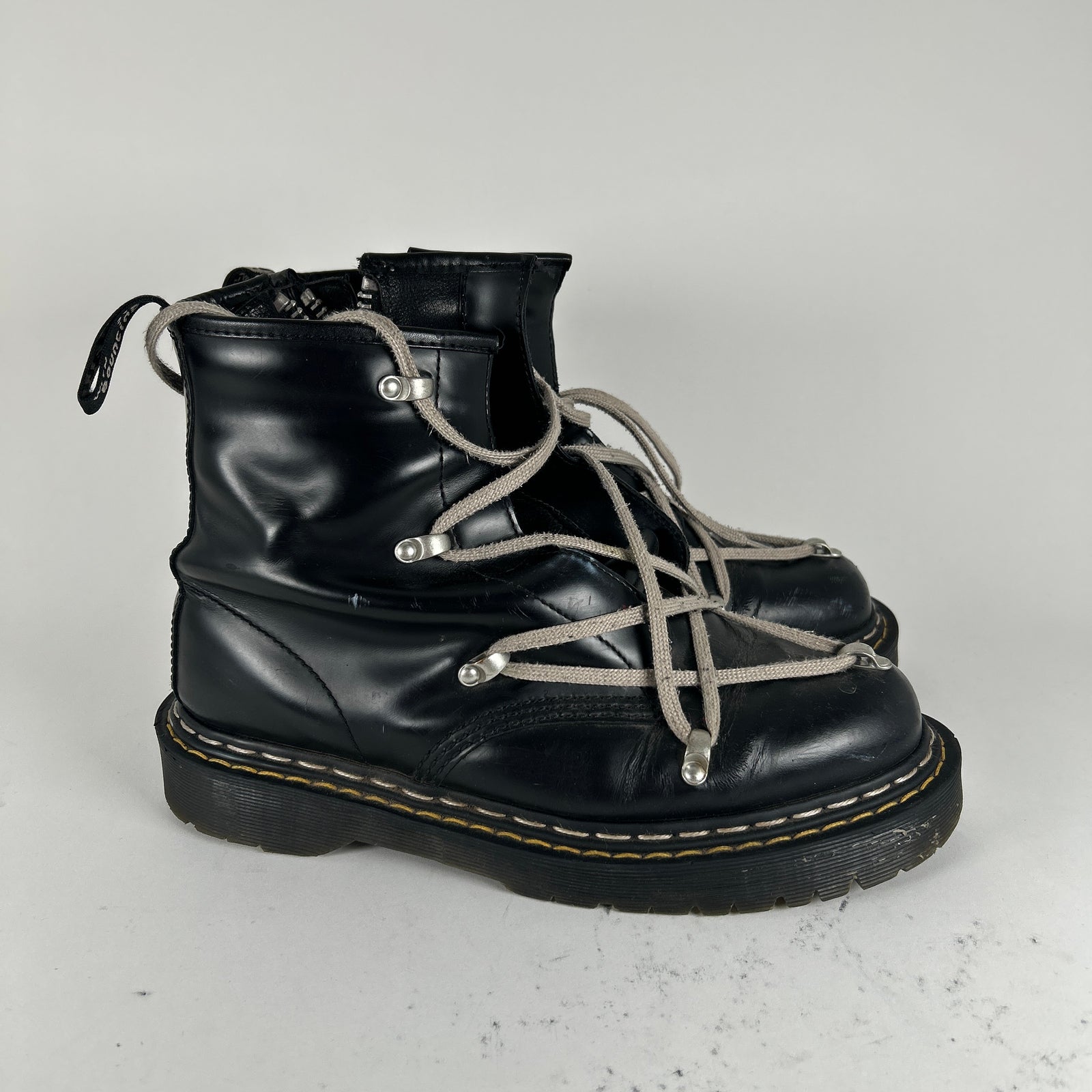 Rick Owens x Doc Martens Black Hexagram Boot Size 42