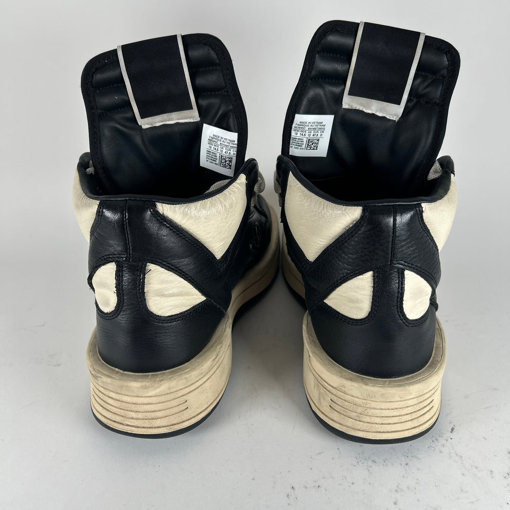Rick Owens x Converse Black/Milk 'TurboPwn' High-Top Sneaker Size 13