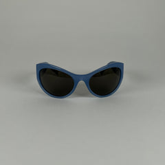 Givenchy Blue Rounded Logo Sunglasses