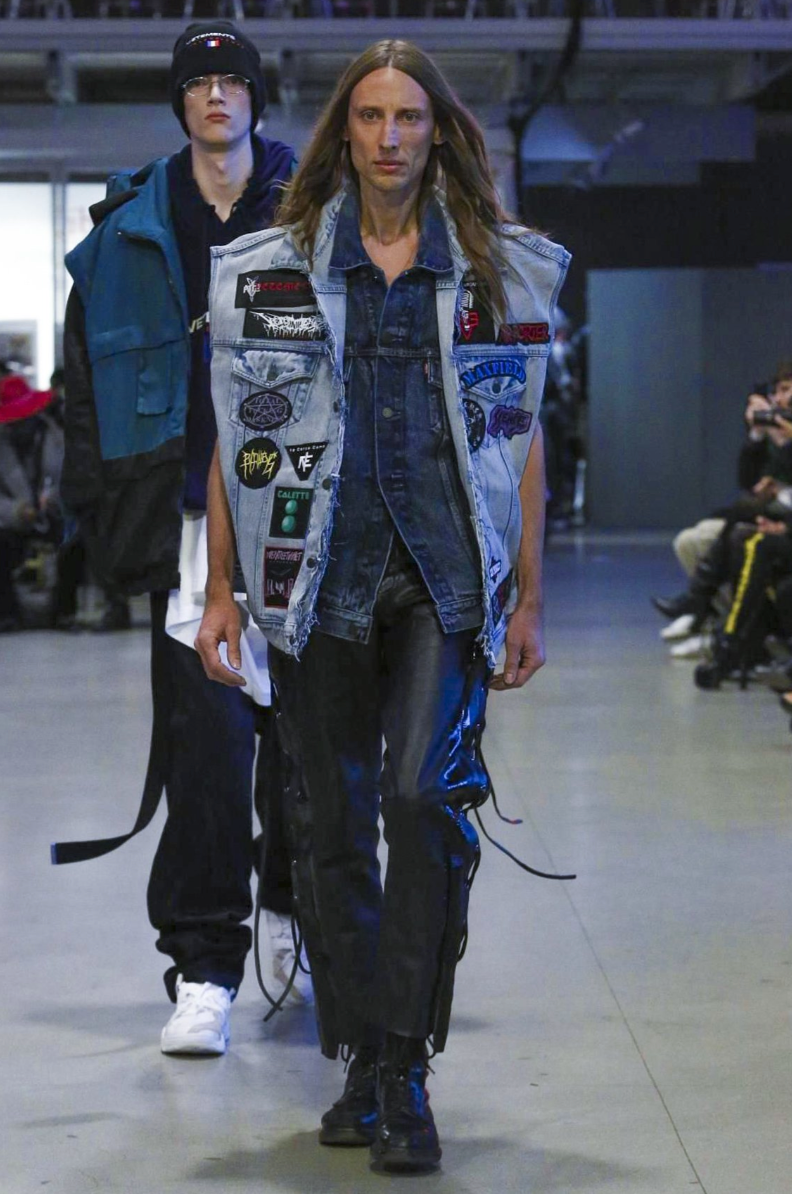 Vetements x Levis AW17 Double Trash Oversized Denim Vest Size S