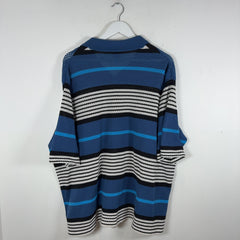Burberry Striped Perforated Button-Up Shirt