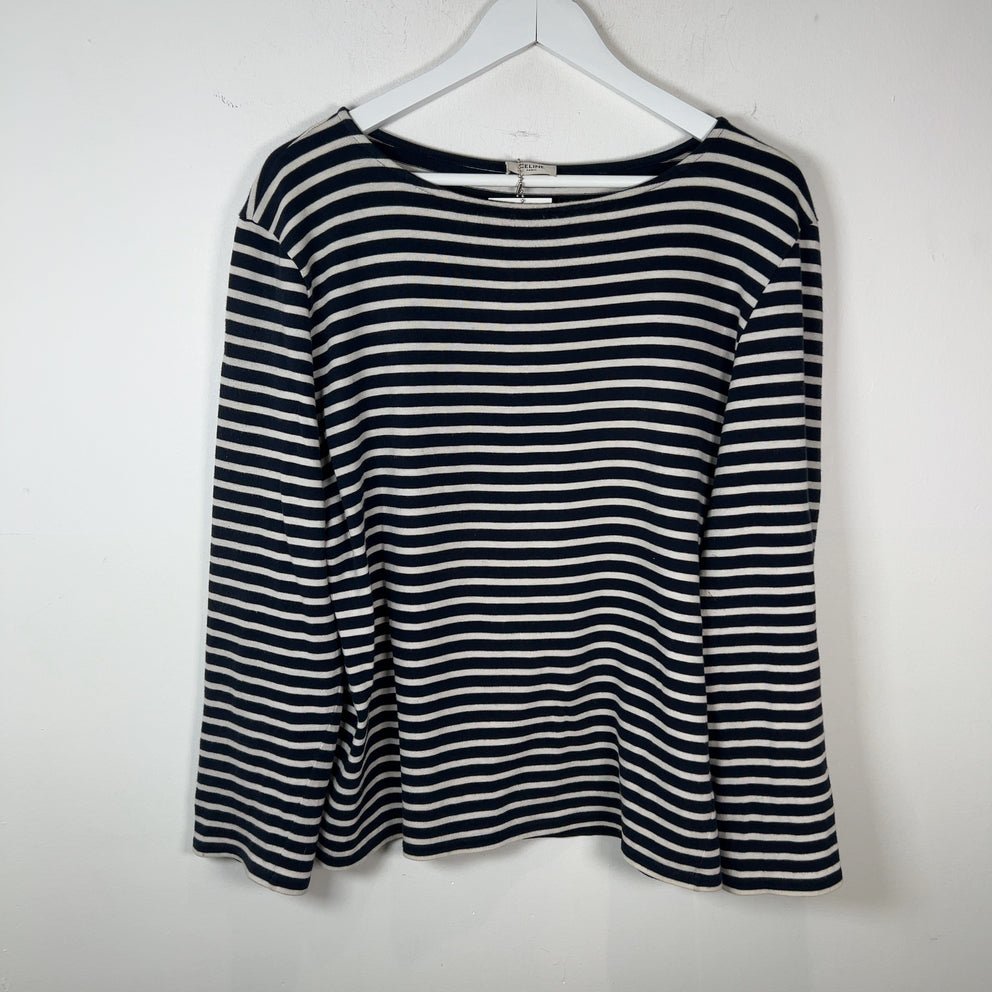 Celine Striped Cotton Longsleeve