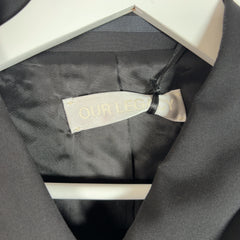 Our Legacy Black Worsted Wool Mini Jacket Light Jacket