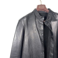 Boris Bidjan Saberi AW14 F221 Calf Leather Button-Up Shirt