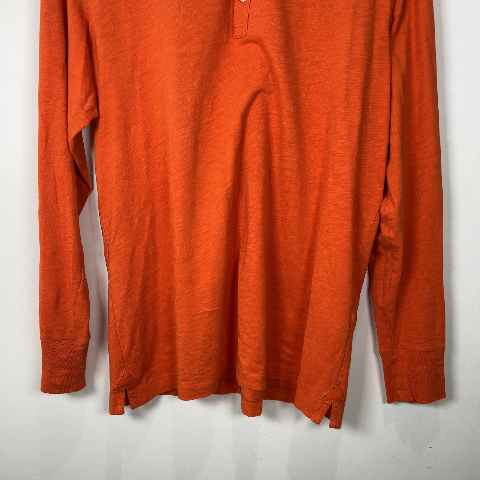 Burberry Brit Orange 1/4 Button Up Polo