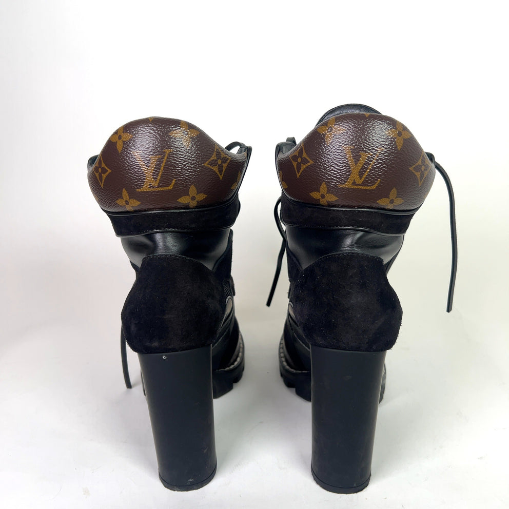 Louis Vuitton Monogram Star Trail Combat Boots