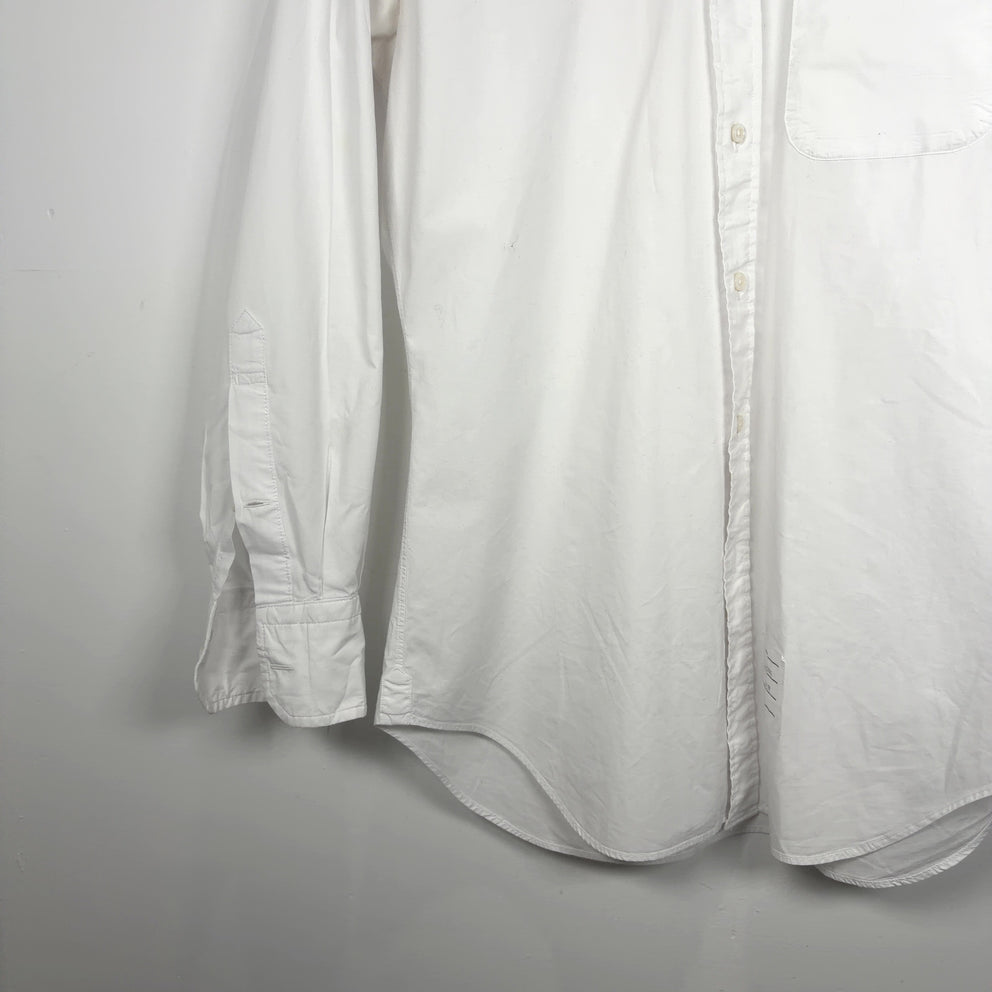 Thom Browne 4-Bar Button-Up Shirt