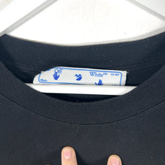 Off-White Blue Drip Arrow Graphic T-Shirts
