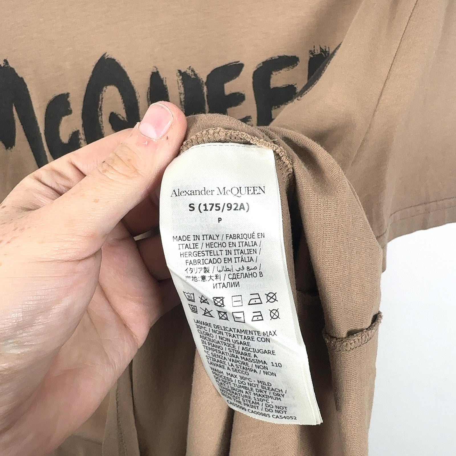 Alexander McQueen Graffiti Logo T-Shirt