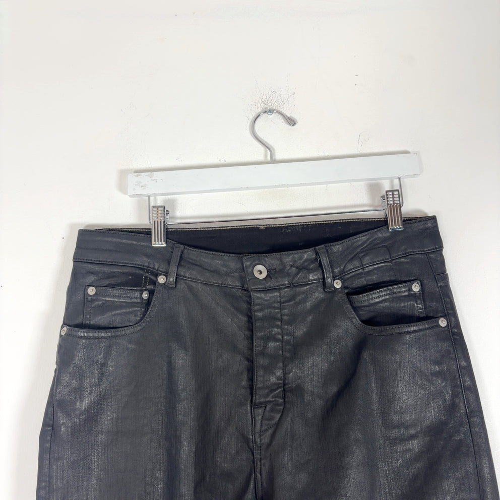 Rick Owens DRKSHDW Detroit Waxed Denim Jeans