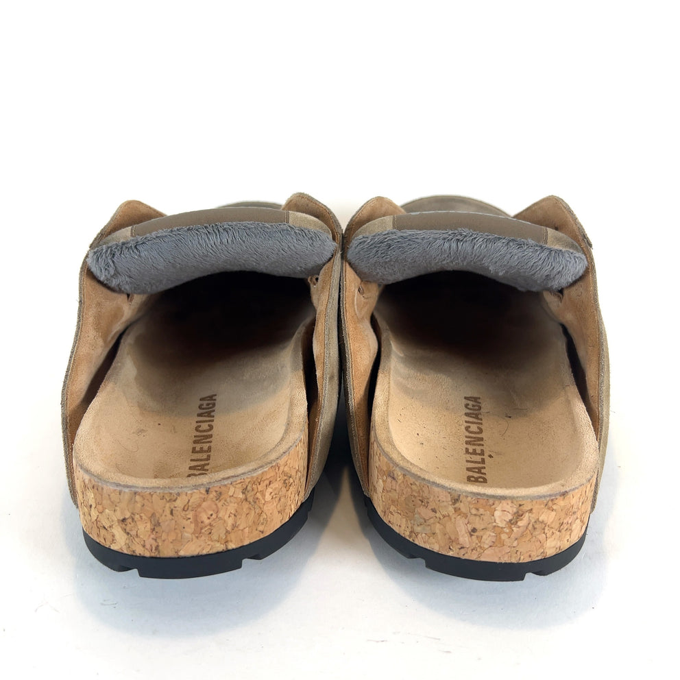 Balenciaga Worn Out Suede Dumbo Mules