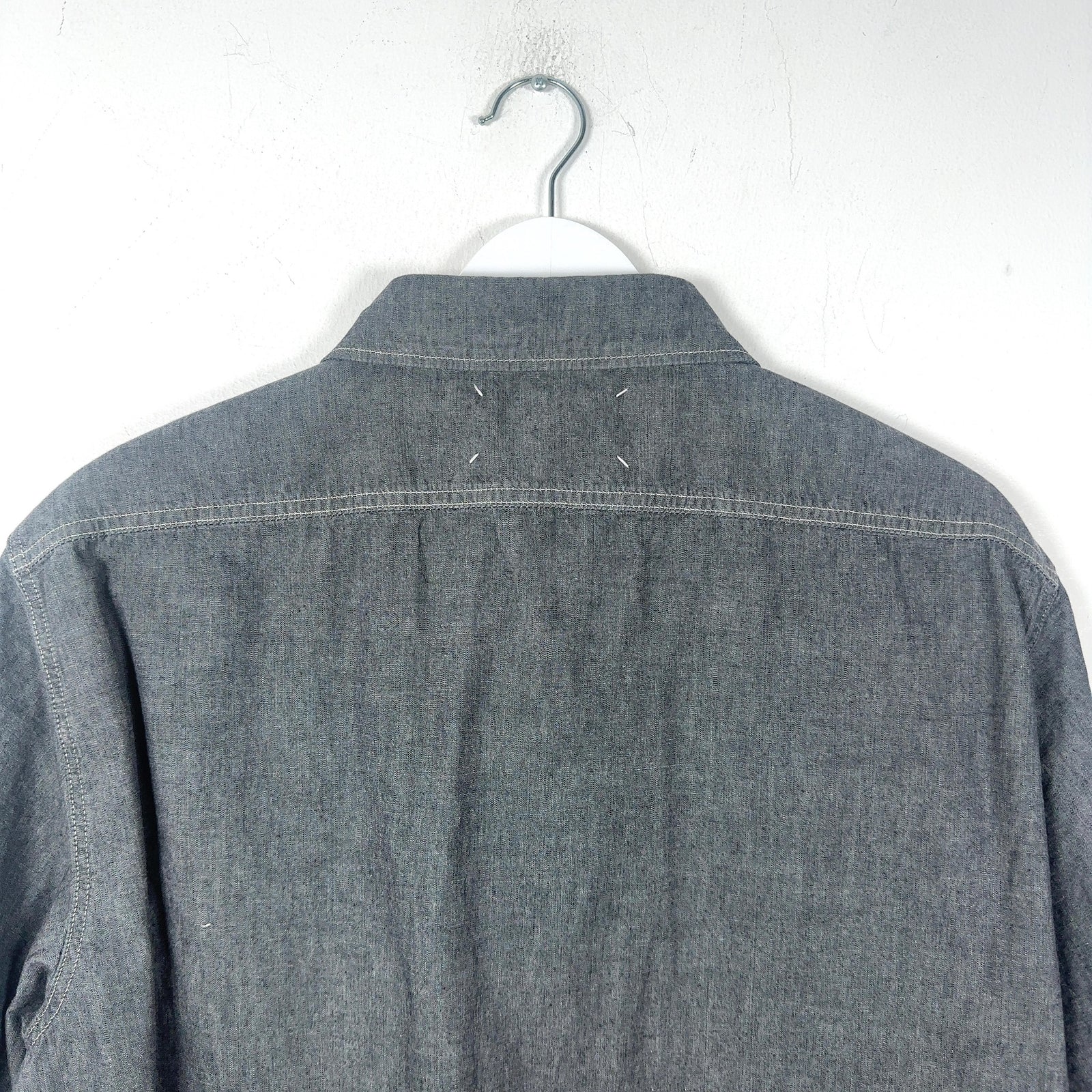 Maison Margiela Short-Sleeve Broadcloth Shirt