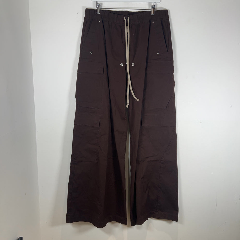 Rick Owens SS26 Hollywood 'Mahogany' Double Bela Cargo Pants